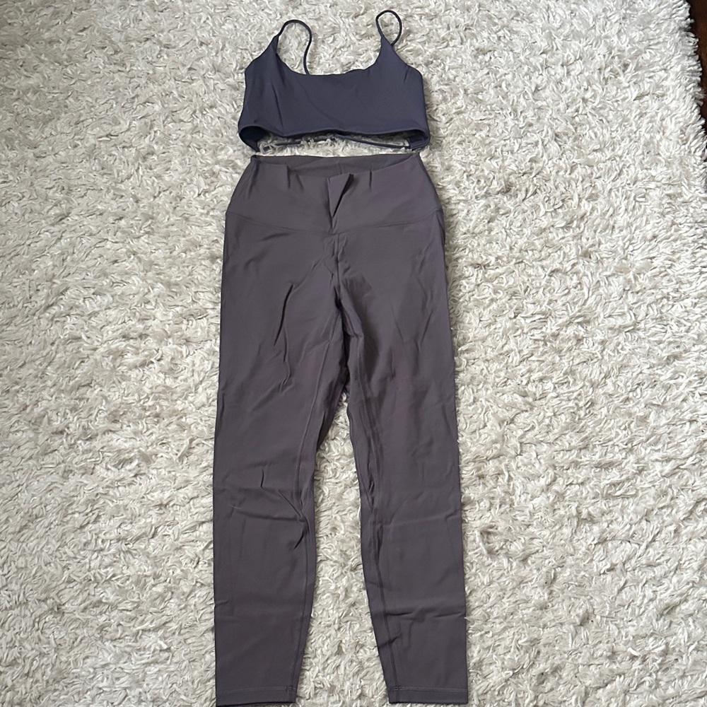 Women's Gray/Mauve Activewear Set
